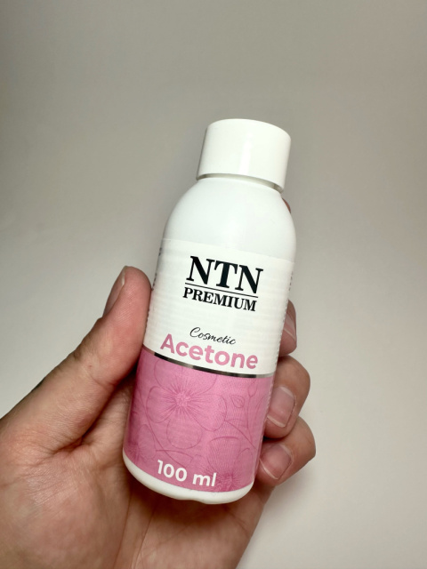 Aceton kosmetyczny NTN Premium płyn do usuwania lakieru hybrydowego 100 ml