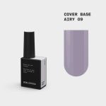 BIBLIOTEKA Cover Base Airy 9 – chłodna baza nude z szarą głębią, 10 ml