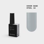 BIBLIOTEKA Cover Base Steel 16 – jasna szaro-mleczna baza nude, 10 ml
