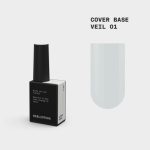BIBLIOTEKA Cover Base Veil 1 – półtransparentna mleczna baza, 10 ml