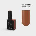 BIBLIOTEKA Gel Polish Accent 29 – terakotowy lakier hybrydowy, 10 ml