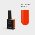 BIBLIOTEKA Gel Polish Bold 30 – chłodny pomarańczowy lakier hybrydowy, 10 ml