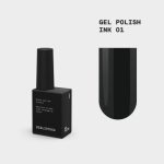 BIBLIOTEKA Gel Polish Ink 01 – czarny lakier hybrydowy, 10 ml