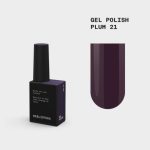 BIBLIOTEKA Gel Polish Plum 21 – śliwkowy lakier hybrydowy, 10 ml