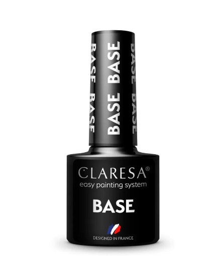 Claresa Baza Hybrydowa UV/LED – Transparentna baza do paznokci, średnio gęsta 5 ml