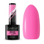 Claresa Brush Easy Gel PINK 5g – Elastyczny Żel do Paznokci, Intensywny Róż