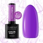 Claresa Hydro Purple 5 g – szklany fioletowy lakier hybrydowy z efektem glass