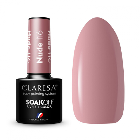 Claresa Lakier Hybrydowy Nude 116 5g