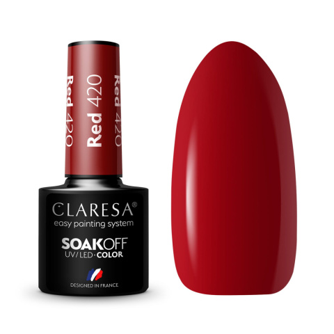 Claresa Lakier hybrydowy RED 420 -5g
