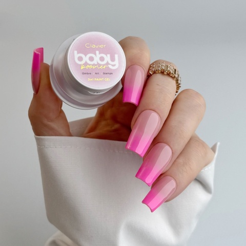 Clavier Baby Boomer żel 3w1 Nailsology R04 Dragon Fruit 3g – ombre, art, stamping