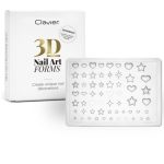 Clavier formy silikonowe 3D do zdobień paznokci Nail Art Forms nr 05 gwiazdy i serca