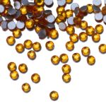 Cyrkonie do paznokci szklane SS10 Smoked topaz ok.50 szt