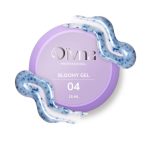 DIVNA Bloomy Gel 04 15ml, Żel Samopoziomujący z Kwiatuszkami, Wzmacnianie i Przedłużanie Paznokci