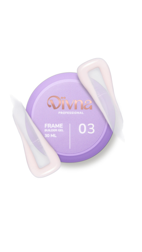 DIVNA Frame Builder Gel 03 30 ml - Żel Budujący do Paznokci, Samopoziomujący