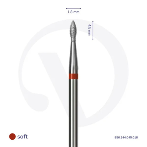 DIVNA Frez Diamentowy 856.244.045.018 (112) – Frez Płomień – 1,8 mm