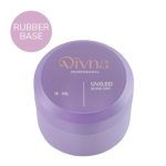 DIVNA Rubber Base 15 ml– przezroczysta kauczukowa baza hybrydowa do paznokci