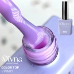 DIVNA Top Pinky 13 ml – Kolorowy Top Hybrydowy do Paznokci – Błyszczące Wykończenie