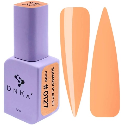 DNKa Lakier Hybrydowy Summer Playlist #0127 12 ml – brzoskwiniowy pomarańcz