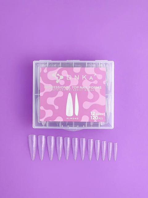 DNKa Top Nail Forms Almond 120 szt – formy górne do paznokci migdał