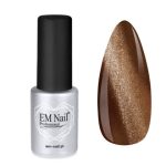 EM Nail Lakier hybrydowy Cat Eye 7D Mocha Mousse 9 – kawowy silk cat eye