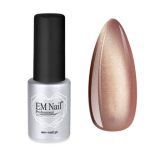 EM Nail Lakier hybrydowy Cat Eye 7D Pink Jaguar 17 – różowo-złoty blask