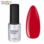 EM Nail Lakier Hybrydowy Premium Boss 52 – Głęboka Czerwień 5ml, TPO-Free