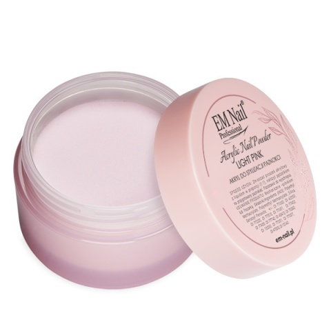 EM Nail Puder Akrylowy Light Pink 50g – Różowy Akryl do Paznokci