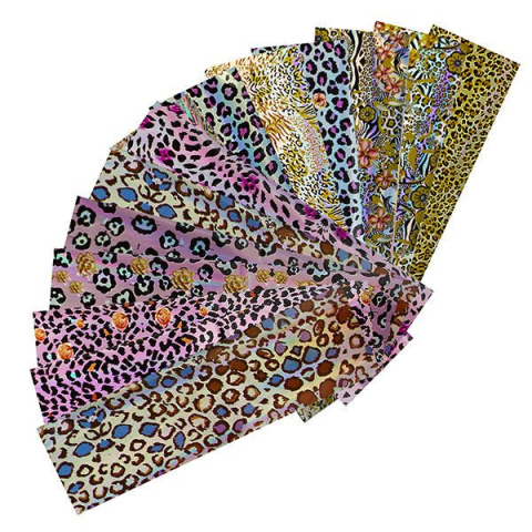 EM Nail FOLIA TRANSFEROWA, KOMPLET 15 WZORÓW