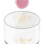 YOSHI Glitter PRO No5 Żel Budujący 50 ml – Głęboki Róż z Brokatem, HEMA i TPO FREE