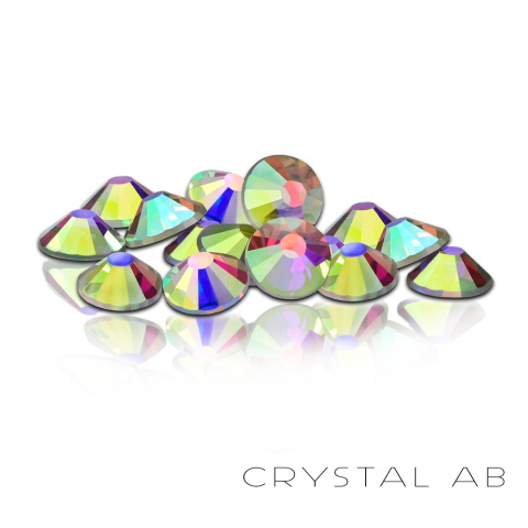 HESSI Cyrkonie SS5 Crystal AB 50 szt. – ozdoby do paznokci 1,7-1,9 mm