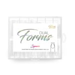 HESSI Dual Forms Square 120 szt - Dolne Formy do Przedłużania Paznokci (Kwadratowe)