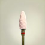 HESSI Frez Ceramiczny Pink Szyszka Delikatna do hybryd i żelu