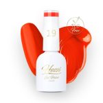 HESSI Lakier hybrydowy nr 19 – intensywny pomarańczowo-czerwony odcień 7 ml