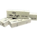 HESSI Mini Buffer 100/180 20 szt – Buffer do Paznokci | Wygładzanie Płytki, Skórek i Wału Okołopaznokciowego