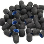 HESSI Nakładki do Pedicure BLACK – Gradacja 180 – 13mm – Profesjonalne Nakładki do Pedicure