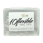 HESSI Tipsy Tunelowe Flexible Nail Tips 10 Przezroczyste 50 szt.