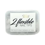 Hessi FLEXI TIPS 2 przezroczyste tipsy tunelowe 40 szt. rozmiar 2