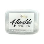 Hessi FLEXI TIPS 4 przezroczyste tipsy tunelowe 40 szt. rozmiar 4