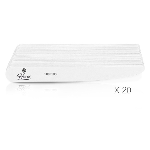 Hessi Pilnik Natural Slim 100/180 20 szt – Jednorazowe Pilniki Do Paznokci