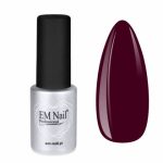 EM Nail Lakier hybrydowy Premium Burgundy 181 – ciemna czerwień z fioletem