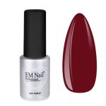 EM Nail Lakier hybrydowy Premium Chestnut 180 – brązowo-czerwony