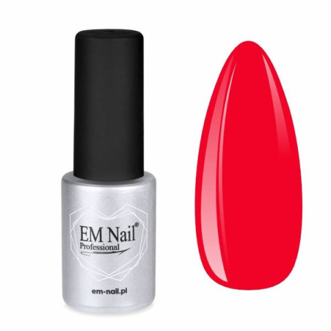 EM Nail Lakier hybrydowy Premium Kiss Me 72 – intensywna czerwień