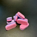 Mini Polerka Blok Buffer do Paznokci - gradacja 100/150 zestaw 10 sztuk.