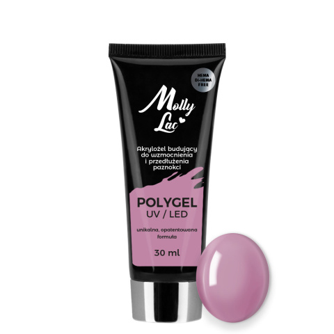 MollyLac Polygel akrylożel Hema/di-Hema free Bean Paste 30ml Nr 20