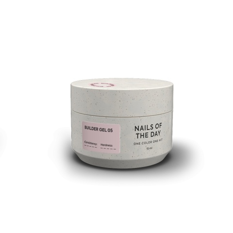 NAILSOFTHEDAY Builder gel 05 – nudowy żel budujący, 15 ml