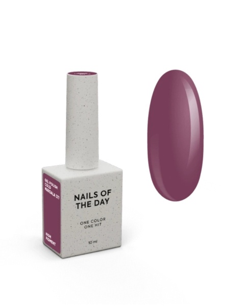 NAILSOFTHEDAY Cold Marsala Gel Polish – chłodny marsala lakier hybrydowy, 10 ml