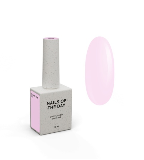 NAILSOFTHEDAY Color Top 01 delikatny róż no wipe 10ml