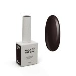 NAILSOFTHEDAY Fondant – bardzo ciemny brązowy lakier hybrydowy, 10 ml