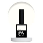 NAILSOFTHEDAY Milky Top – mleczno-biały top bez lepkiej warstwy, 10 ml