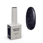 NAILSOFTHEDAY Obsidian Gel Polish – ciemno-fioletowy lakier hybrydowy z odblaskową drobinką, 10 ml